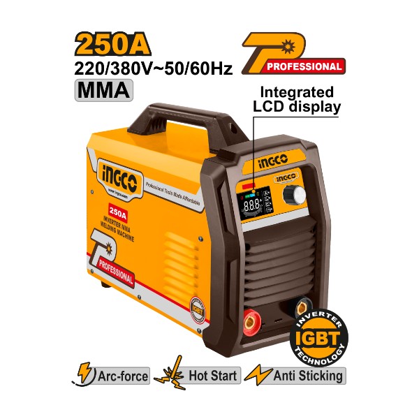 Inverter MMA welding machine 250A@60% - C1 | ING-MMA25029 Ingco - Ghana