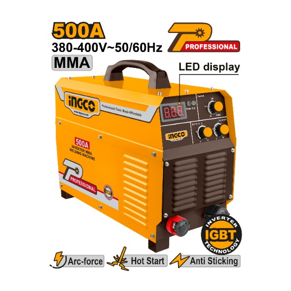 Inverter MMA Welding Machine ING-MMA5008 Ingco - Ghana