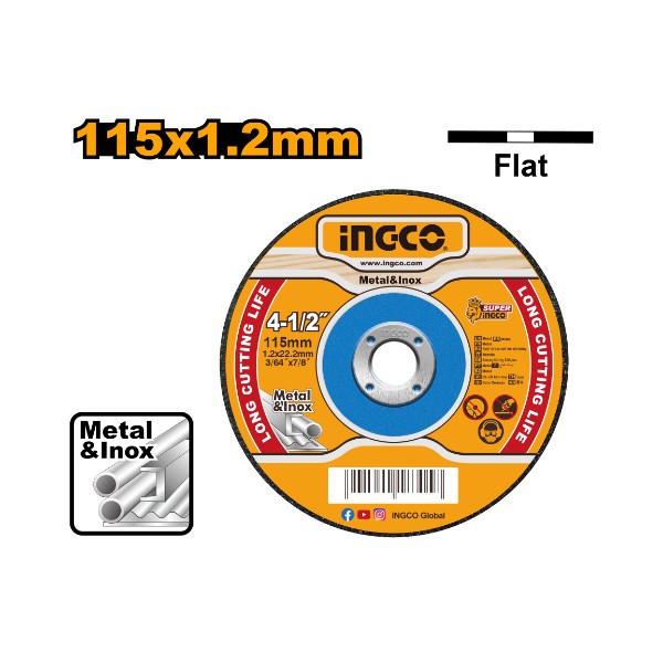 Abrasive Metal Cutting Disc MCD121151 Ingco - Ghana