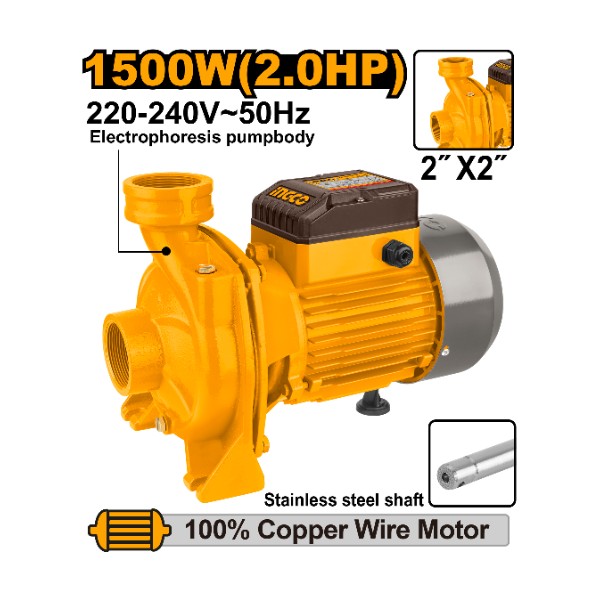 Water pump centrifugal 2HP 2" - PC1 | MHF15008 Ingco - Ghana