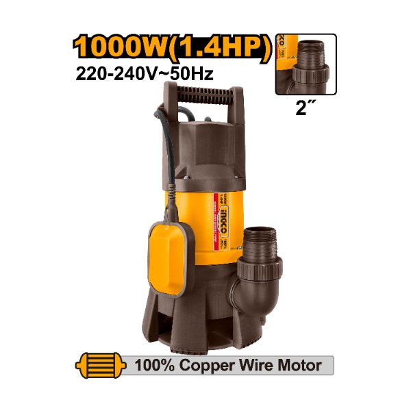 Submersible Sewage Water Pump SPD10001 Ingco - Ghana
