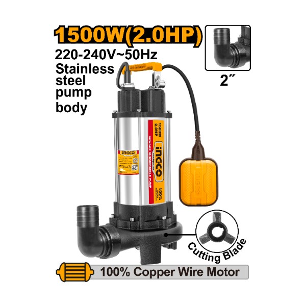 Submersible Pump SPDB15008 Ingco - Ghana