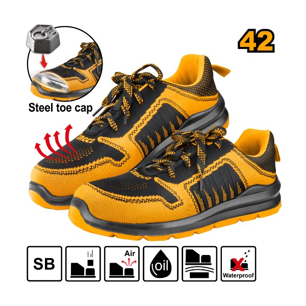 Yellow Safety Boots 42- C6 | SSH81SB.42 Ingco - Ghana