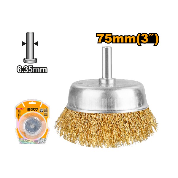 Wire cup brush WB30751 Ingco - Ghana