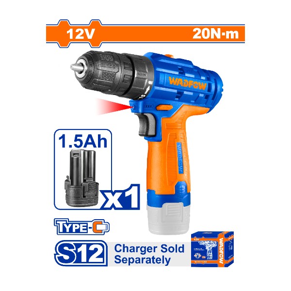 Cordless drill WCDS520 Wadfow - Ghana