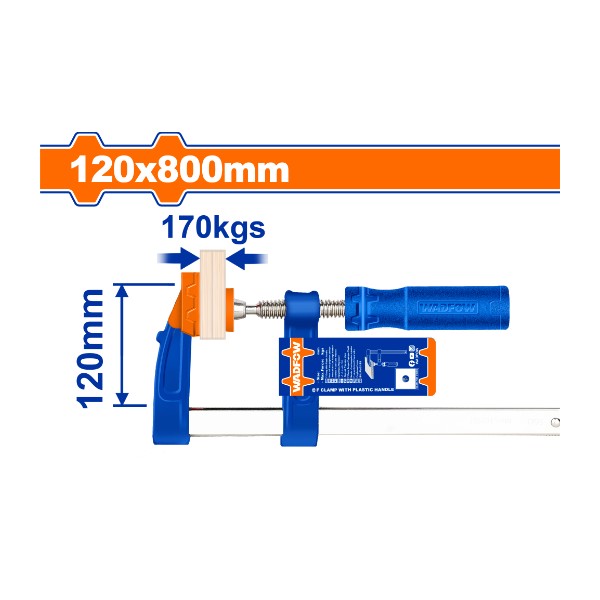 F clamp with plastic handle WCP2124 Wadfow - Ghana