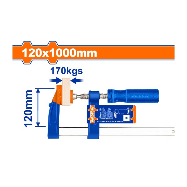 F clamp with plastic handle WCP2125 Wadfow - Ghana