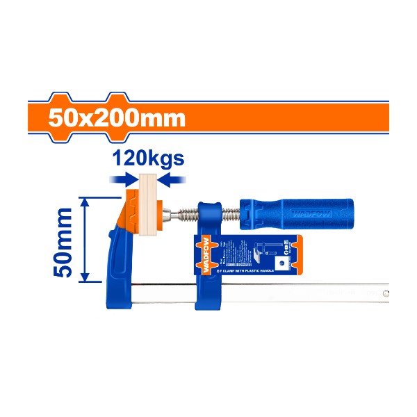 F clamp with plastic handle WCP2152 Wadfow - Ghana