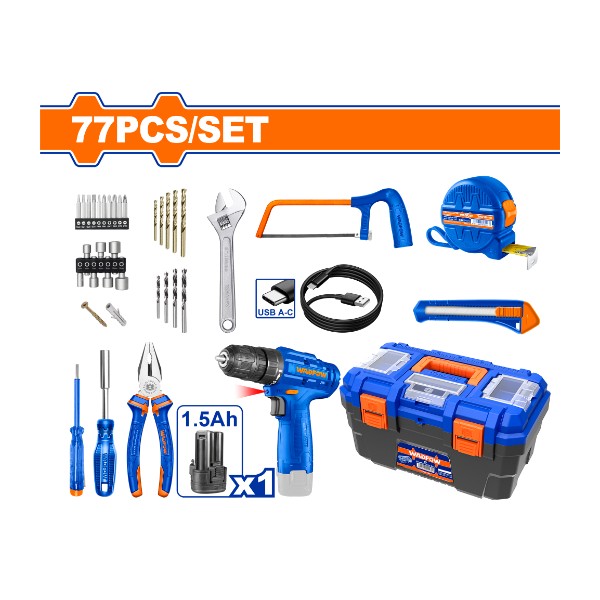 77Pcs tools set WDT1B77 Wadfow - Ghana