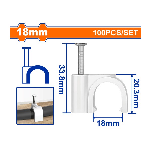 Cable clips WFQ1308 Wadfow - Ghana