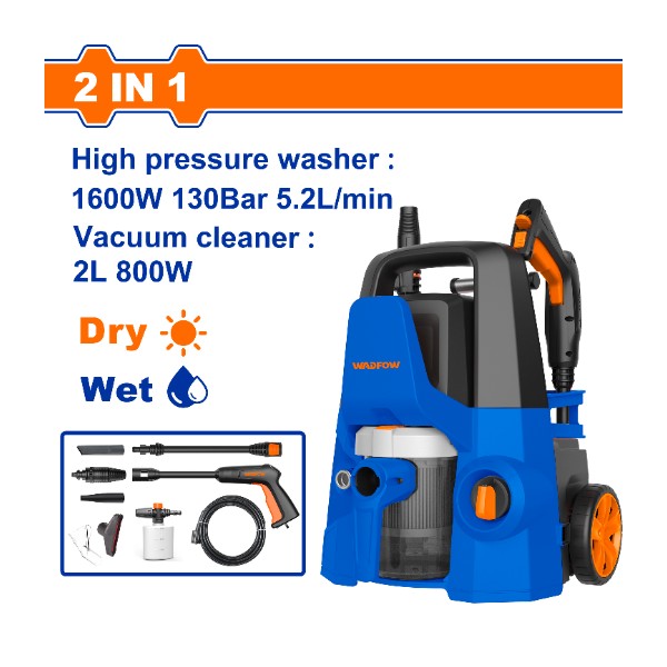 2-in-1 Pressure washer&vacuum cleaner WHP4A16 Wadfow - Ghana
