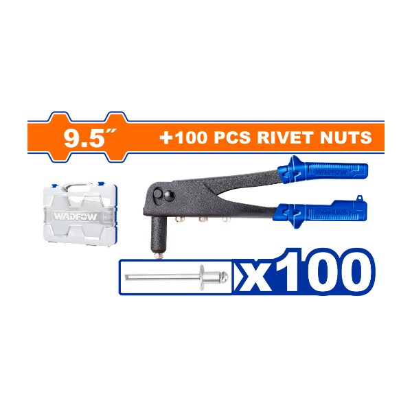 101 Pcs hand riveter and rivets kit WHR1909 Wadfow - Ghana