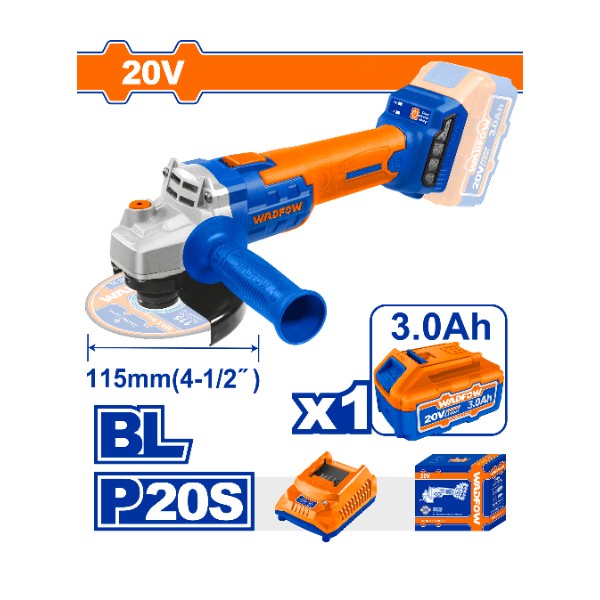 Lithium-Ion angle grinder WLAPM21 Wadfow - Ghana