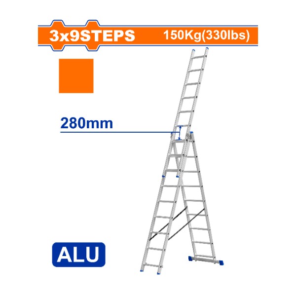 3 Section extension ladder WLD6H39 Wadfow - Ghana