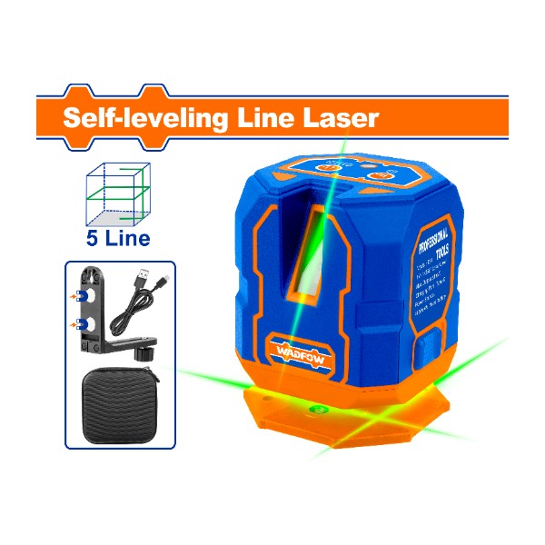 Self-leveling line laser (Green laser beams) WLE1M05 Wadfow - Ghana