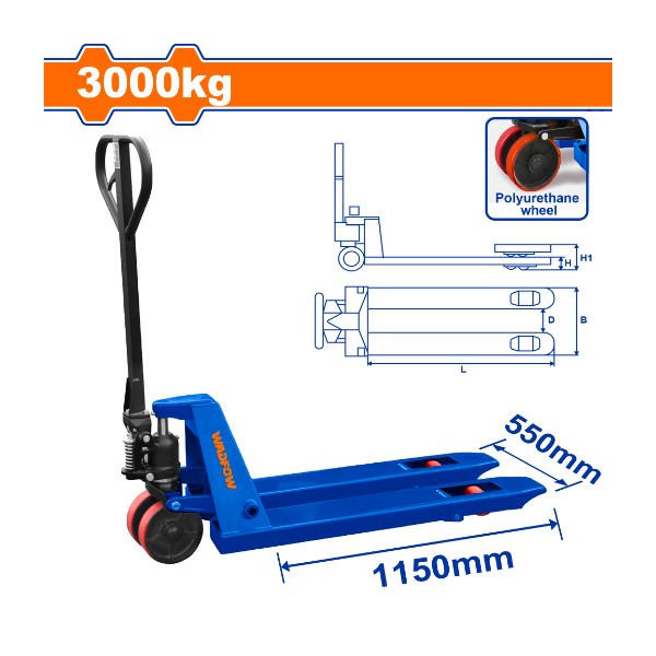 Hand pallet truck WNH1R30 Wadfow - Ghana