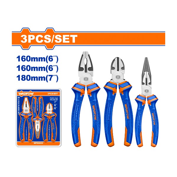 3 Pcs pliers set WPS0603 Wadfow - Ghana