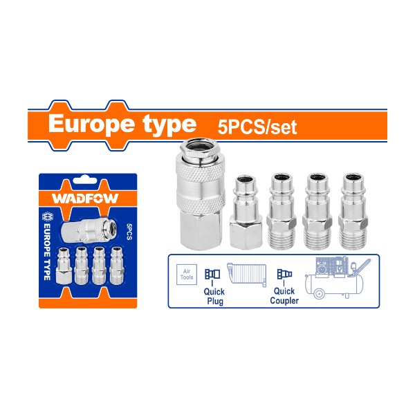 5 Pcs quick coupler set WQP3670 Wadfow - Ghana