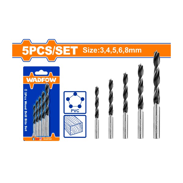 5pcs wood drill bits set WSJ3K01 Wadfow - Ghana