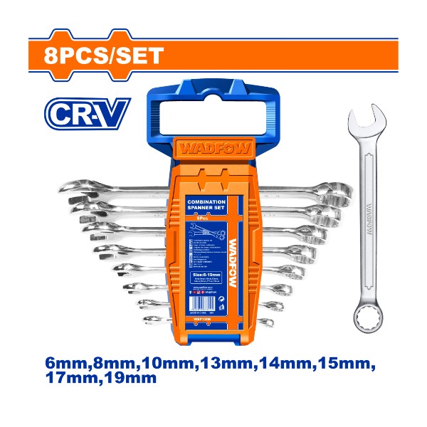 Combination spanner set WSP1208 Wadfow - Ghana