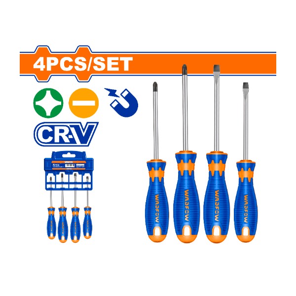 4 Pcs screwdriver set WSS1204 Wadfow - Ghana