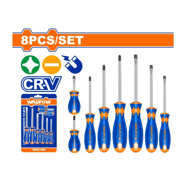8 Pcs screwdriver set WSS1408 Wadfow - Ghana
