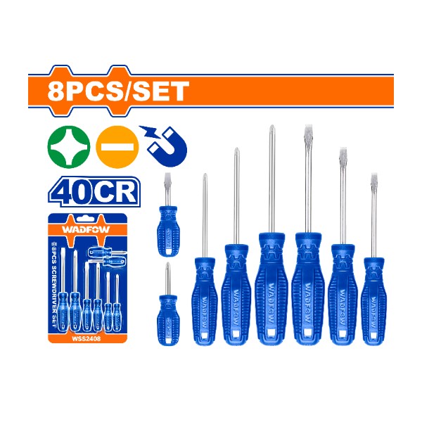 8 Pcs screwdriver set WSS2408 Wadfow - Ghana