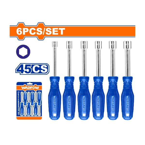 6 Pcs Nut screwdriver set WSS24T6 Wadfow - Ghana