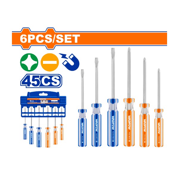 6 Pcs screwdriver set WSS3206 Wadfow - Ghana