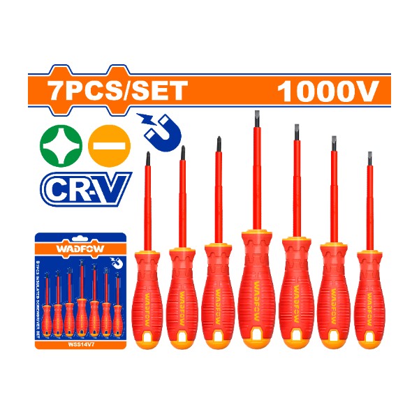 7 Pcs Insulated  screwdriver set WSS7407 Wadfow - Ghana