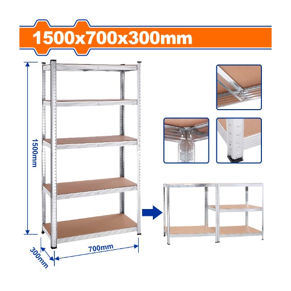 5-Tier adjustable storage shelve WTS1A73 Wadfow - Ghana