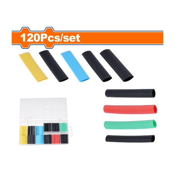 120 Pcs heat shrink tubing assortment WUR1B01 Wadfow - Ghana