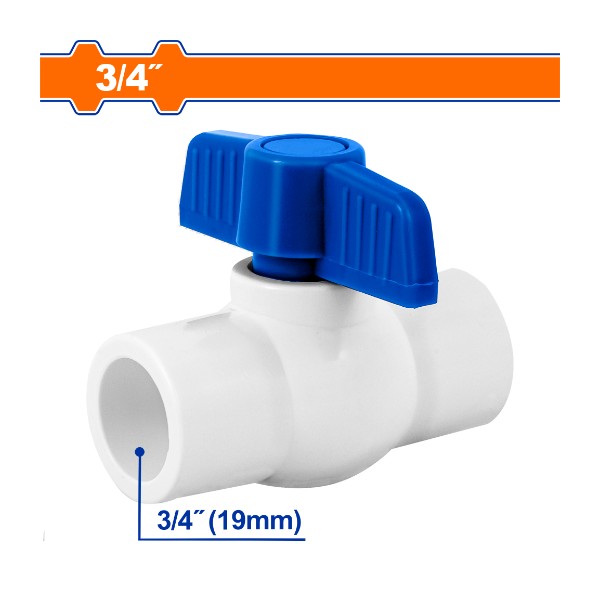 PVC ball valve WVV1824 Wadfow - Ghana