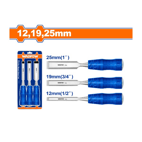 3 Pcs wood chisel set WWC2203 Wadfow - Ghana