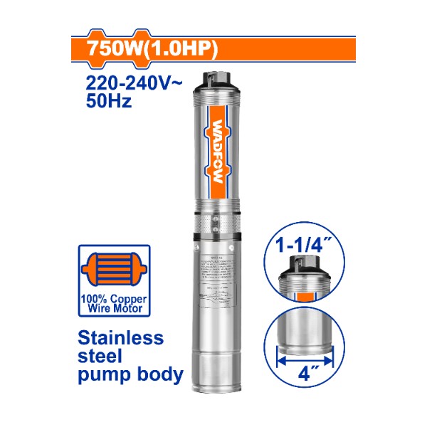 4" Deep well pump WWPDA03 Wadfow - Ghana