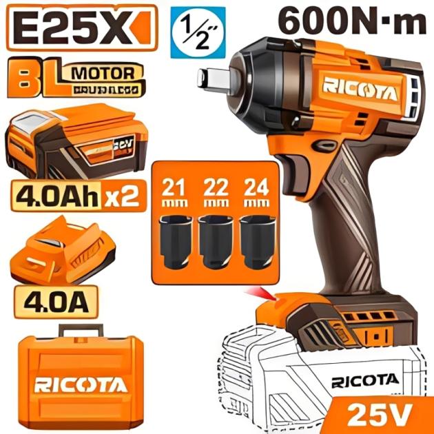 Cordless impact wrench - RLEWH25600
