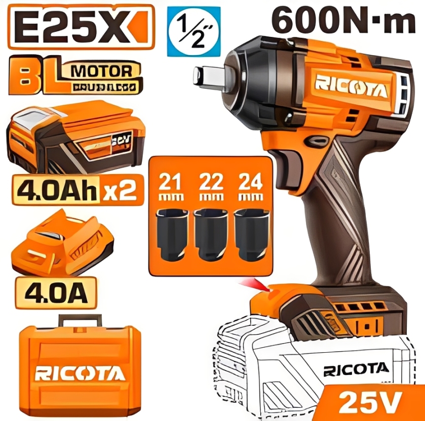 Cordless impact wrench - RLEWH25600